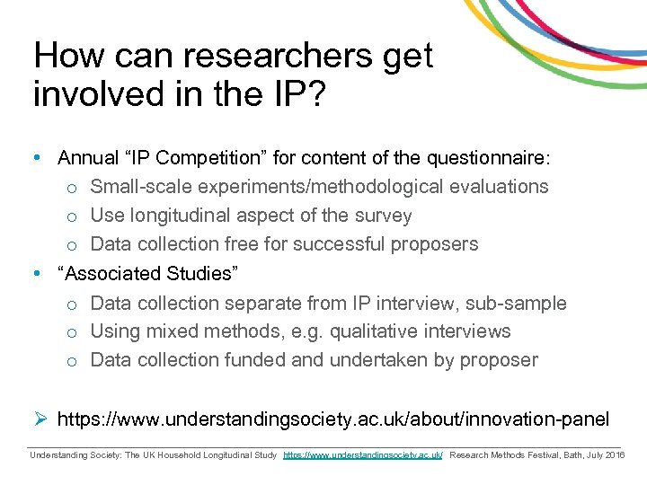 How can researchers get involved in the IP? • Annual “IP Competition” for content