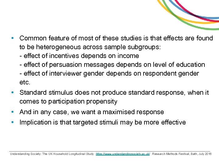  • Common feature of most of these studies is that effects are found