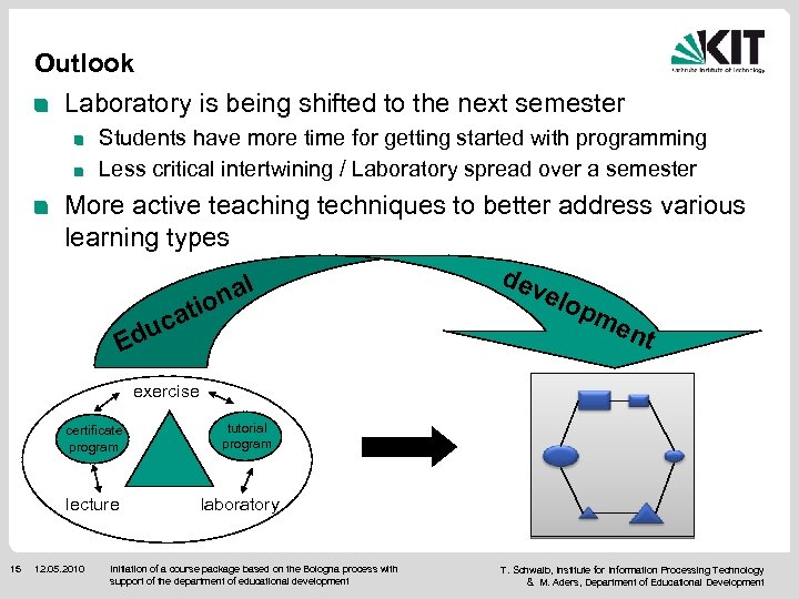 Outlook Laboratory is being shifted to the next semester Students have more time for