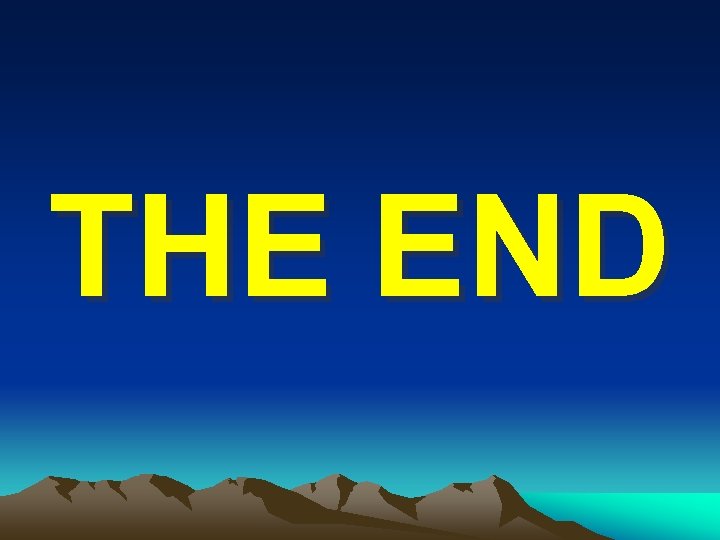 THE END 