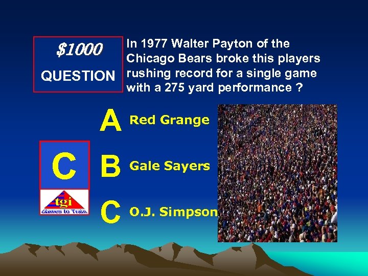 In 1977 Walter Payton of the Chicago Bears broke this players QUESTION rushing record