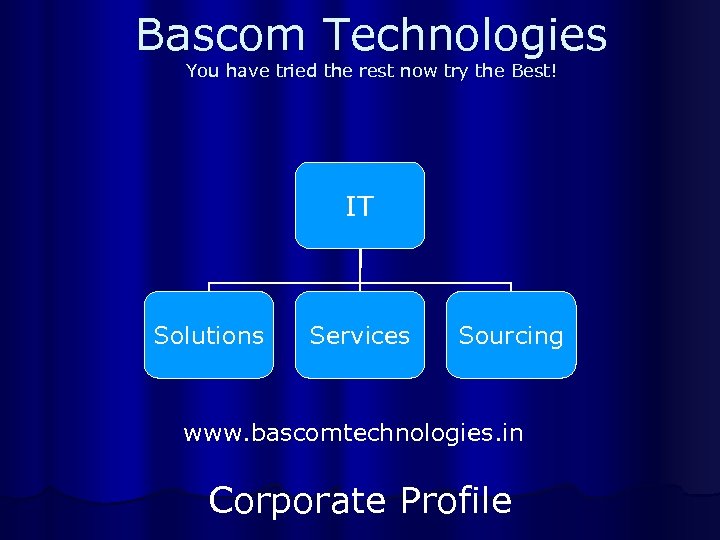 Bascom Technologies You have tried the rest now try the Best! IT Solutions Services