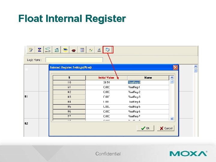 Float Internal Register Confidential 