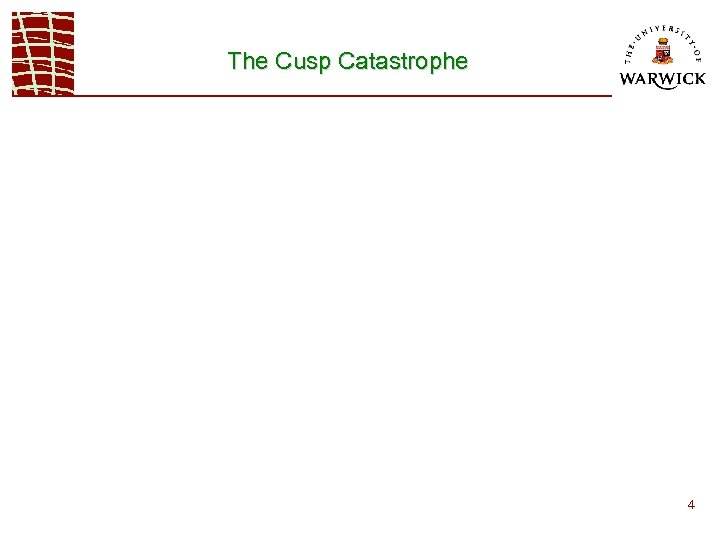 The Cusp Catastrophe 4 