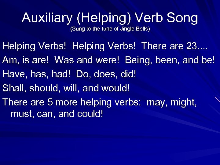 What is a verb Verbs are words that