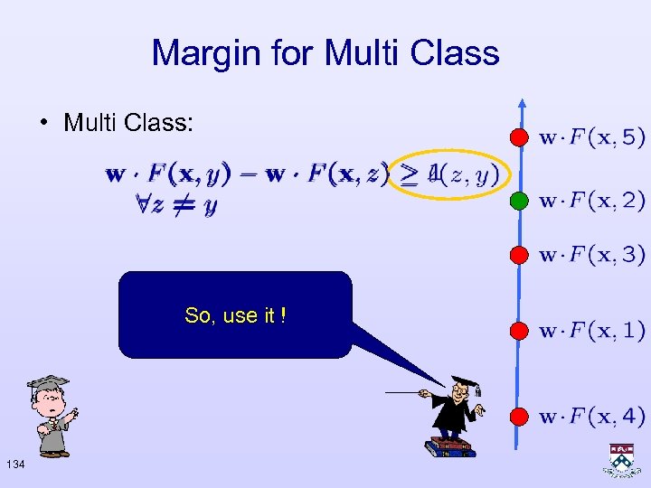 Margin for Multi Class • Multi Class: So, use it ! 134 