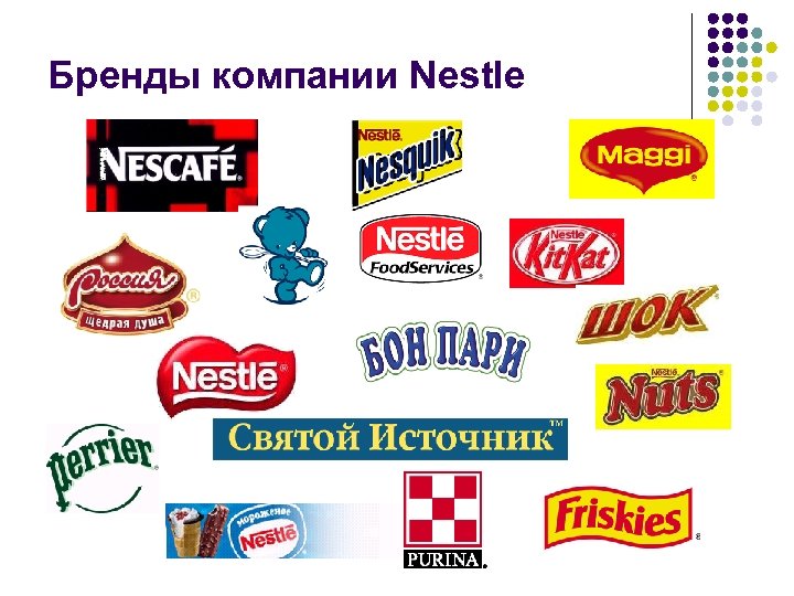 Бренд компании. Зонтичный бренд Нестле. Архитектура брендов компании Nestle. Бренды Нестле в России. Портфель брендов Nestle.