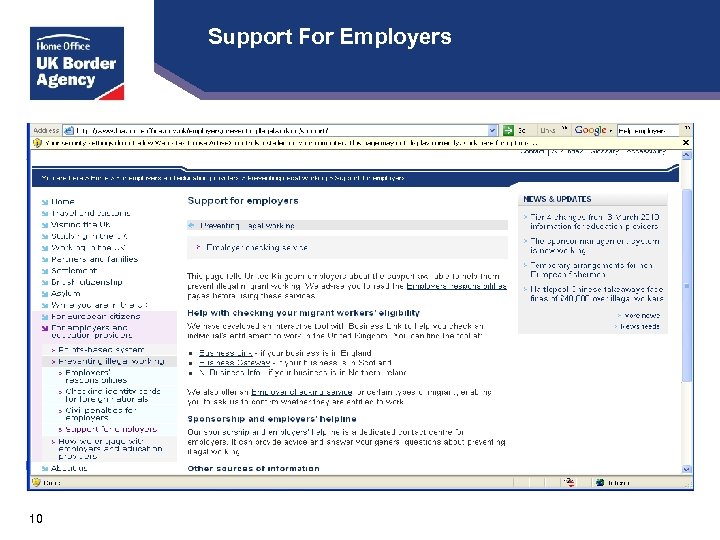 Support For Employers 10 