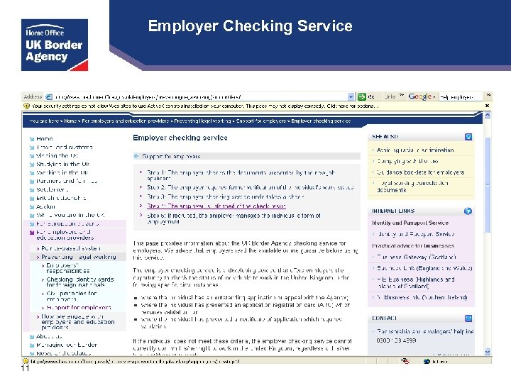 Employer Checking Service 11 