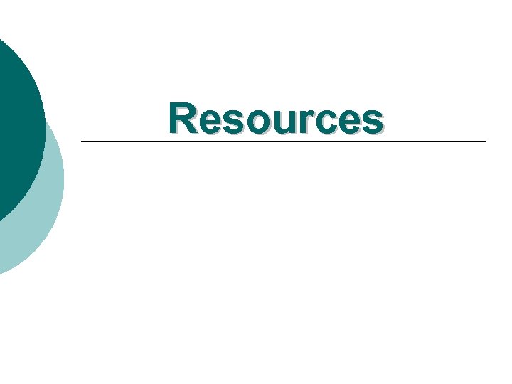 Resources 