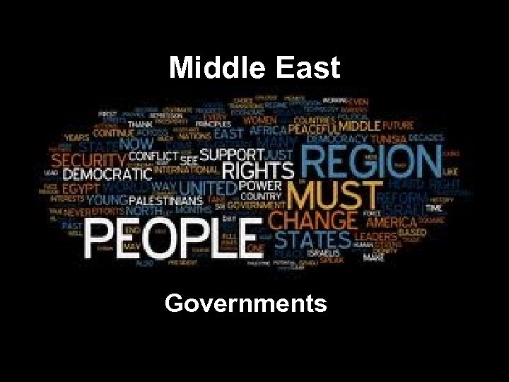 Middle East Governments 