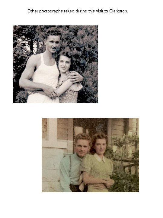 Other photographs taken during this visit to Clarkston. 