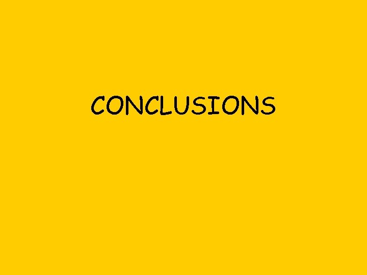 CONCLUSIONS 