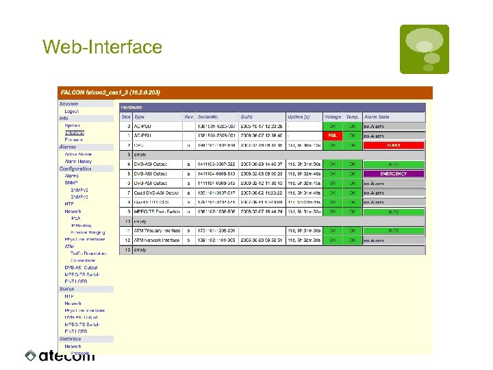 Web-Interface 