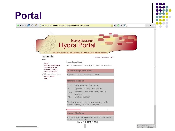 Portal SC'05, Seattle, WA 