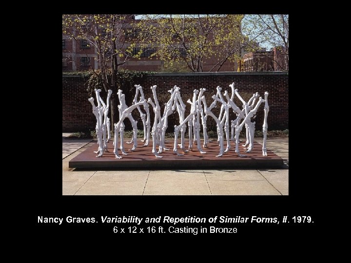 Nancy Graves. Variability and Repetition of Similar Forms, II. 1979. 6 x 12 x