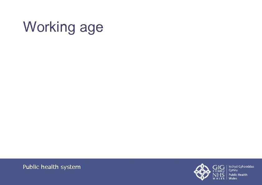 Working age Public health system 