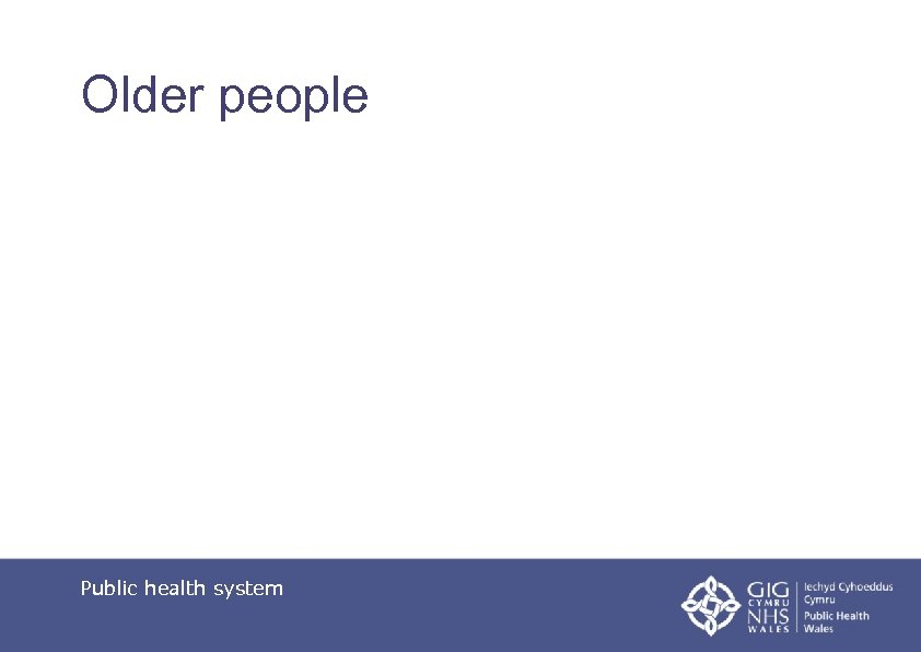 Older people Public health system 