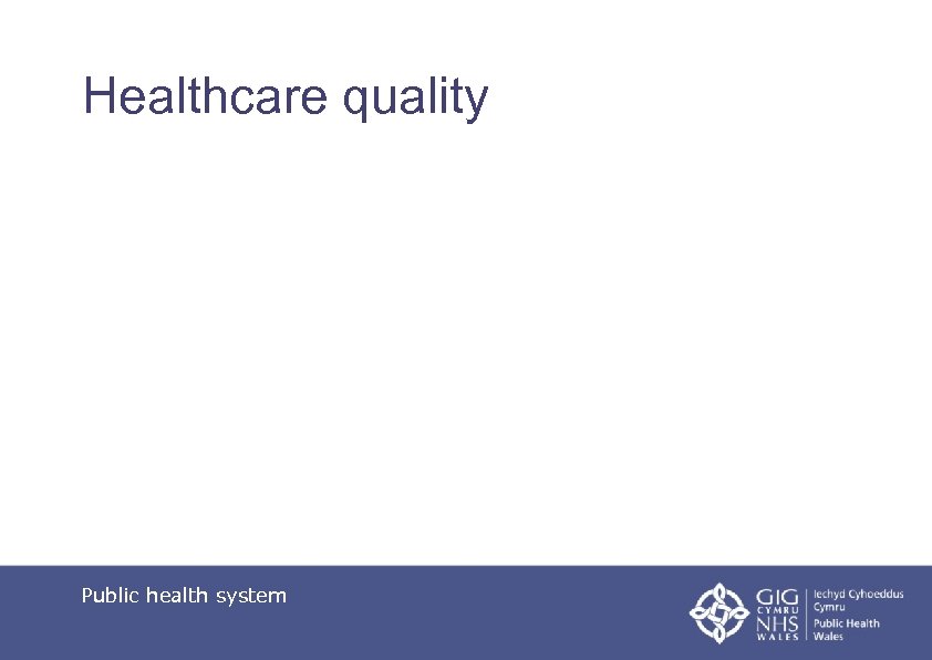 Healthcare quality Public health system 