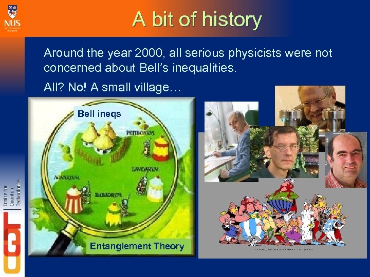 A bit of history Around the year 2000, all serious physicists were not concerned