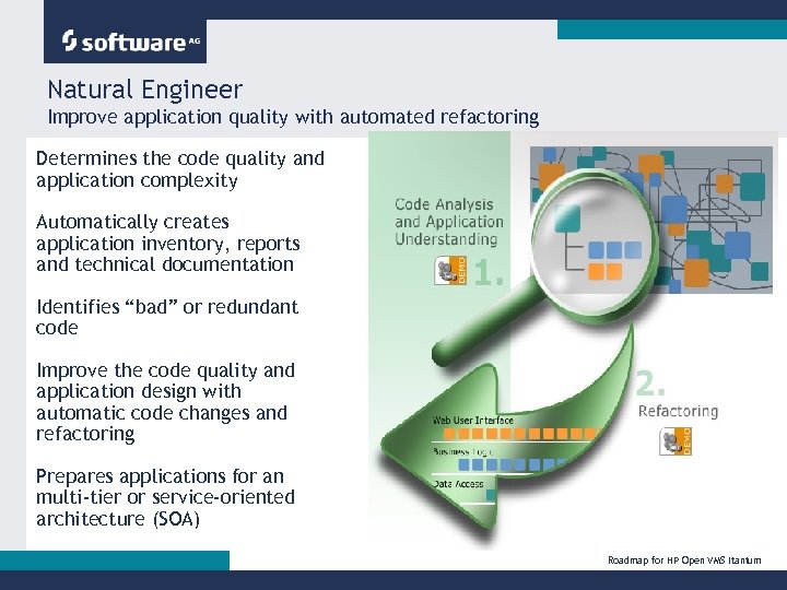 Natural Engineer Improve application quality with automated refactoring Determines the code quality and application
