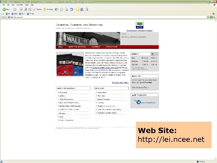 Web Site: http: //lei. ncee. net 