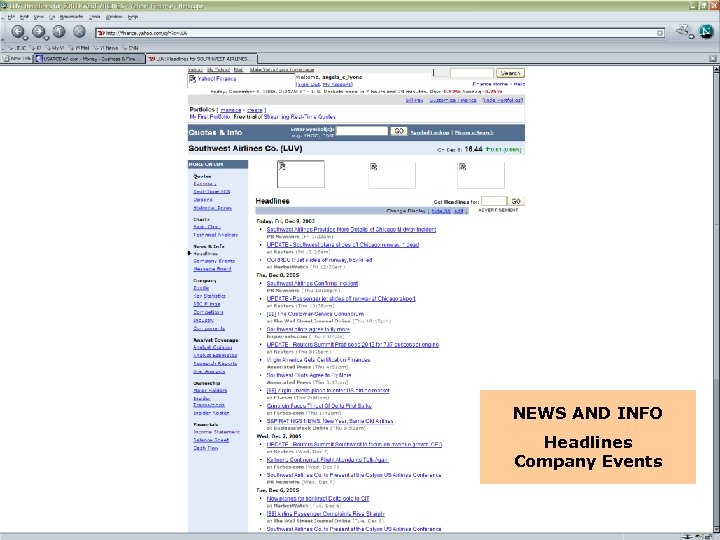 NEWS AND INFO Headlines Company Events 