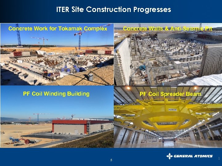 ITER Site Construction Progresses Concrete Walls & Anti-Seismic Pit Concrete Work for Tokamak Complex