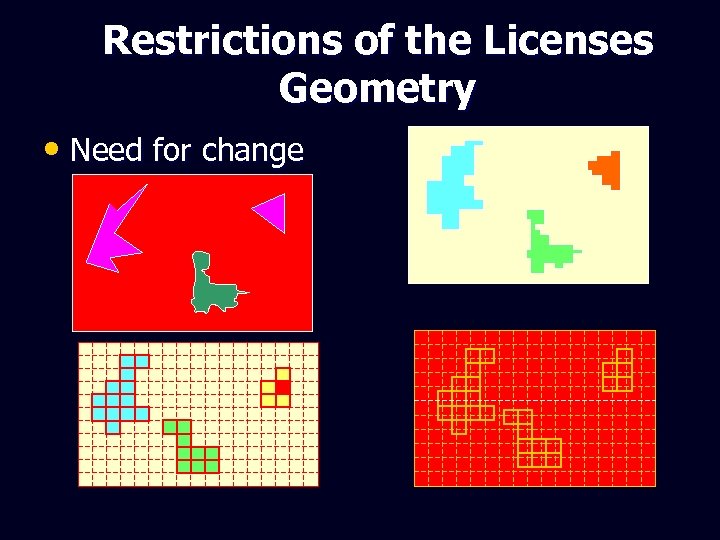Restrictions of the Licenses Geometry • Need for change 