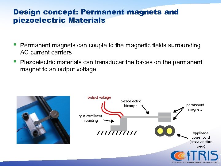 Design concept: Permanent magnets and piezoelectric Materials § Permanent magnets can couple to the