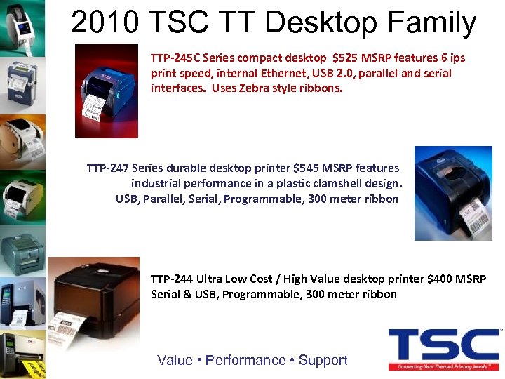 2010 TSC TT Desktop Family TTP-245 C Series compact desktop $525 MSRP features 6