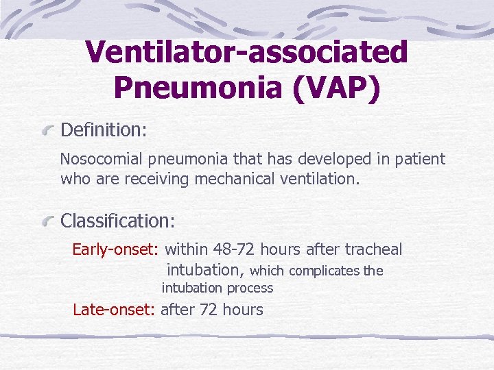 Health Care Associated Pneumonia Respiratory Block BY PROF