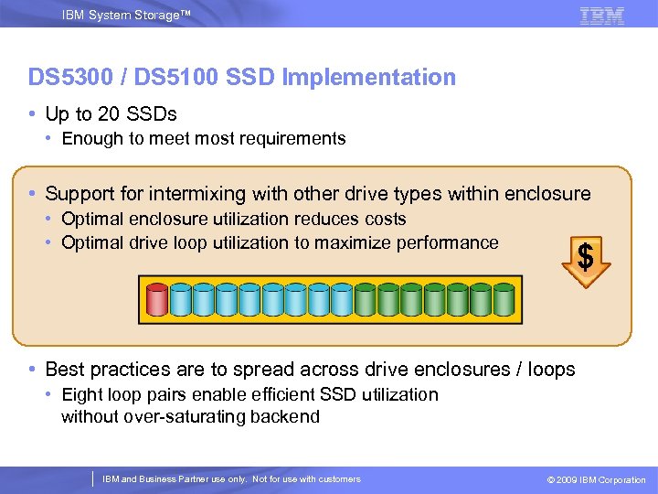 IBM System Storage™ DS 5300 / DS 5100 SSD Implementation • Up to 20