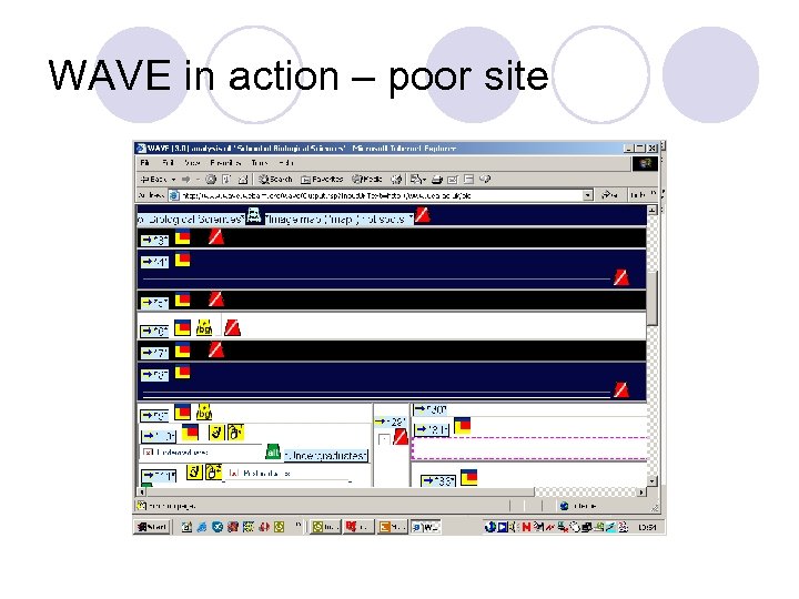 WAVE in action – poor site 
