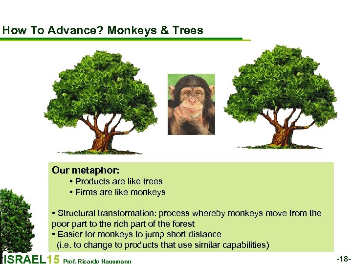 How To Advance? Monkeys & Trees Our metaphor: • Products are like trees •