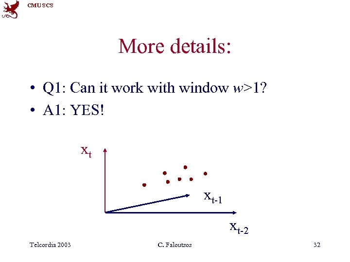 CMU SCS More details: • Q 1: Can it work with window w>1? •