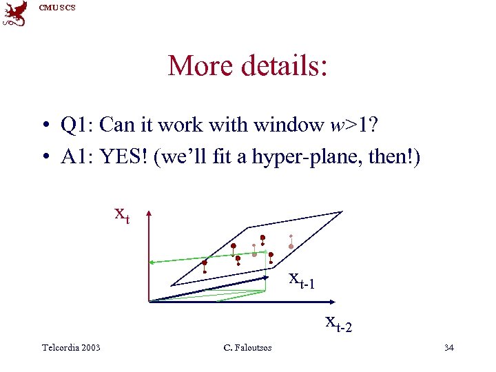 CMU SCS More details: • Q 1: Can it work with window w>1? •