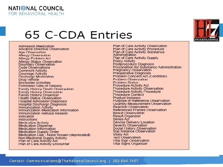 C o n t a c t : C o m m u n