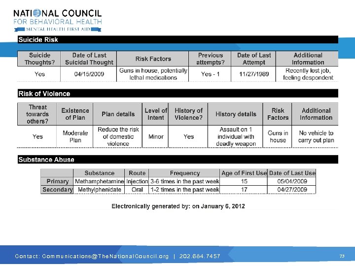 C o n t a c t : C o m m u n