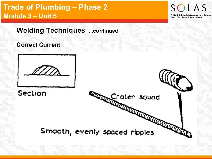 Trade of Plumbing – Phase 2 Module 3 – Unit 5 Welding Techniques. .