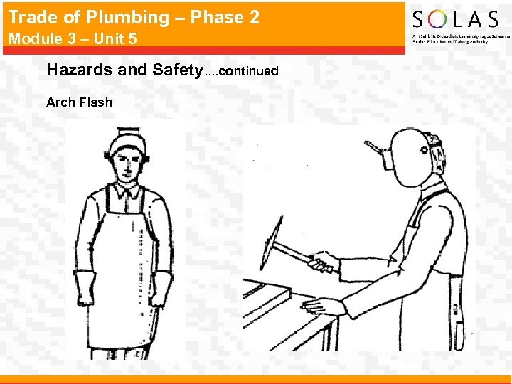 Trade of Plumbing – Phase 2 Module 3 – Unit 5 Hazards and Safety.