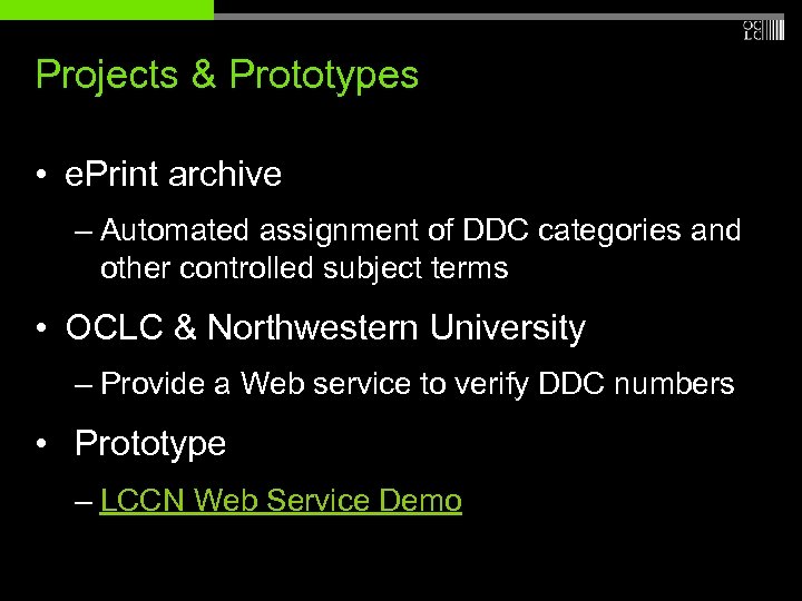 Projects & Prototypes • e. Print archive – Automated assignment of DDC categories and