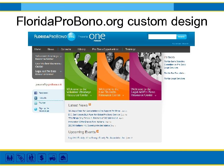 Florida. Pro. Bono. org custom design 