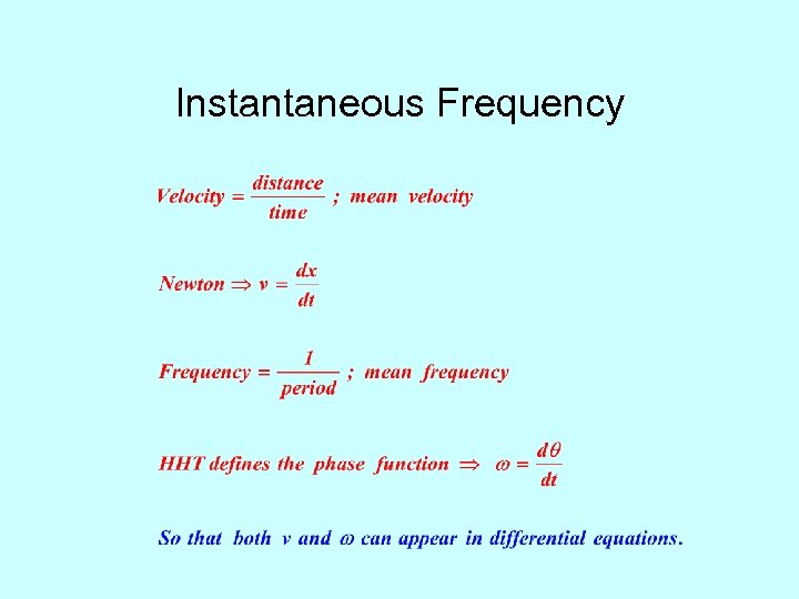 Instantaneous Frequency 