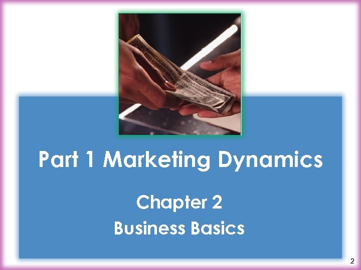 Part 1 Marketing Dynamics Chapter 2 Business Basics 2 