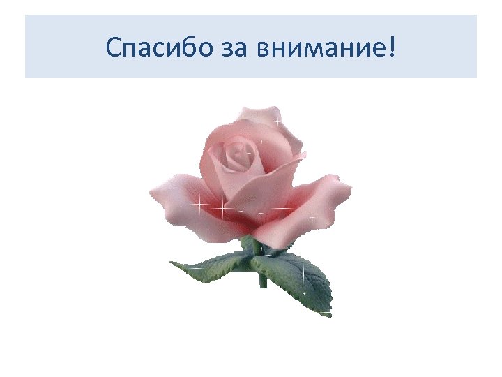 Спасибо за внимание! 