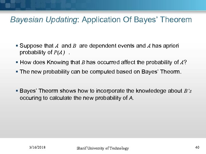 PROBABILITY AND STATISTICS FOR ENGINEERING Hossein Sameti Sharif