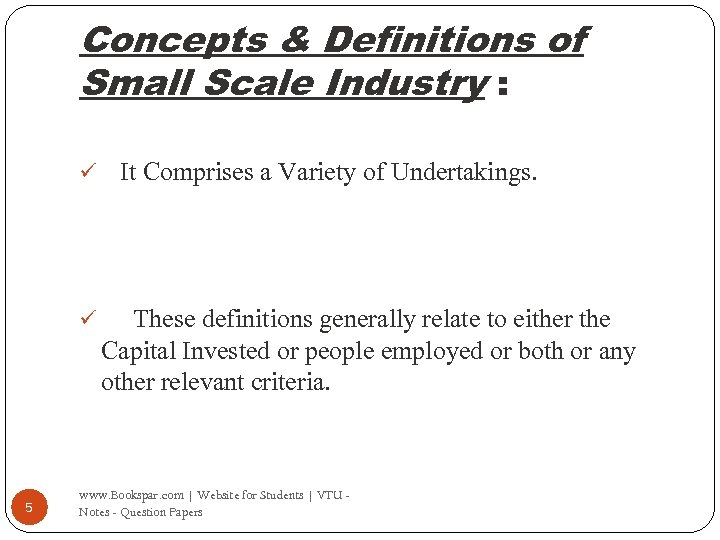 Unit 6 Small Scale Industry 1 Www