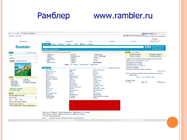 Рамблер www. rambler. ru 