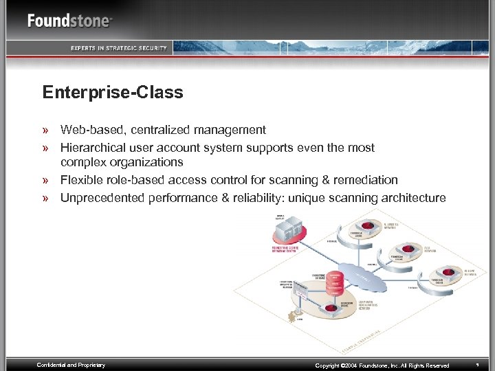 Enterprise-Class » Web-based, centralized management » Hierarchical user account system supports even the most